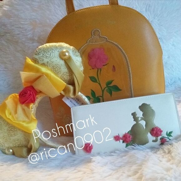 Loungefly Disney Beauty and the Beast Rose Bundle - Picture 2 of 11